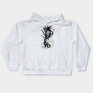 Fierce Oni Samurai Kids Hoodie